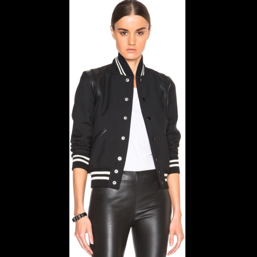 sold • Saint Laurent Teddy Jacket Black Gaberdine